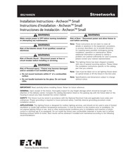 Eaton Streetworks Archeon Small Installation Instructions Manual