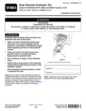 Toro 08781 Installation Instructions Manual
