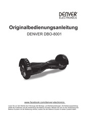 Denver DBO-8001 Original Instruction