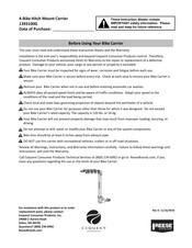 Reese Explore CEQUENT 1393100G Instruction Sheet