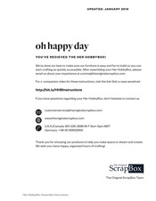 ScrapBox HER HOBBYBOX Assembly Instructions Manual