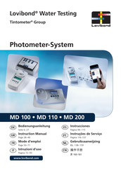 Tintometer Lovibond MD 110 Instruction Manual
