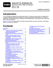 Toro GeoLink CL-55 Installation Instructions Manual