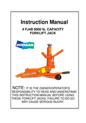 Doosan FJ4B Instruction Manual