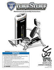 TuffStuff SG BA-703 Maintenance & Assembly Instructions