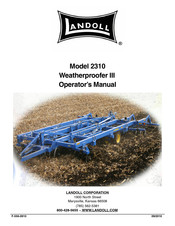 Landoll Weatherproofer III 2310-7-30 Operator's Manual