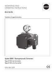 Samson 6000 Series Mounting And Operating Instructions