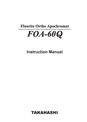 Takahashi FOA-60Q Instruction Manual