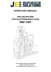 JEI DRILLING & CUTTING SOLUTIONS PRO 132T Operator's Manual