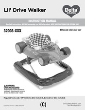 Delta Children Lil' Drive Walker Instruction Manual