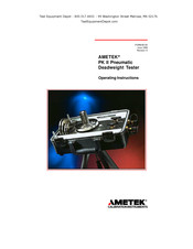 Ametek PK2-304WC-SS Operating Instructions Manual