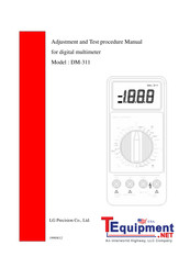 LG DM-311 Adjustment And Test Procedure Manual