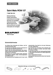 Bosch Blaupunkt Saint Malo RCM 127 Fitting Instructions Manual