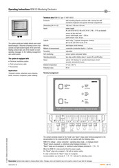 Bartec RDW 03 Operating Instructions Manual