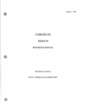 Cablescan 90H4 Series Reference Manual