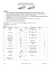 Caliber 13579 Assembly Instructions Manual