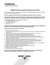 Thornton 770MAX Firmware Upgrade Instructions