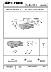 Subaru H6240LS101 Installation Instruction
