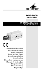 Monacor TVCCD-600COL Instruction Manual