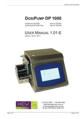 Key Diagnostics DOSIPUMP DP 1000 Series User Manual