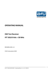 AFJ Instruments FFT 3010 Operating Manual