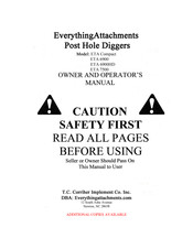 Everything Attachments ETA Compact Owner's And Operator's Manual