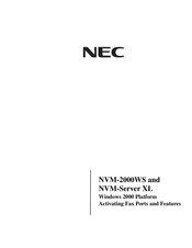 NEC NVM-Server XL Instructions For Installing And Activating