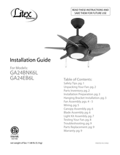 Litex Industries GA24BNK6L Installation Manual
