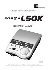 BRASSELER USA Forza L50K Operation Manual