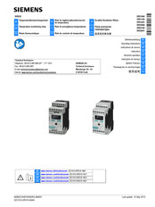 Siemens SIRIUS 3RS1040 Operating Instructions Manual