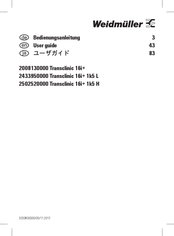 Weidmuller Transclinic 16i+ 1k5 L User Manual
