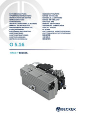 Becker O 5.16 Operating Instructions Manual