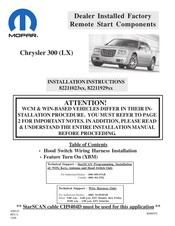 Mopar 82211023 Series Installation Instructions Manual