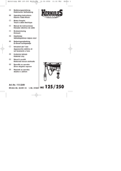 HERKULES SHZ 125/250 Operating Instructions Manual