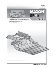 Maxon GPSLR-33 Installation Manual