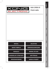 König Electronic HAV-CR50-51 Manual
