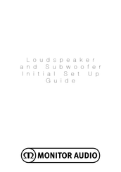 Monitor Audio 3G Series Initial Setup Manual