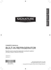 Signature Kitchen Suite SKSCW181 Series Owner's Manual