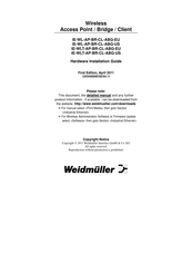 Weidmuller IE-WL-AP-BR-CL-ABG-EU Hardware Installation Manual