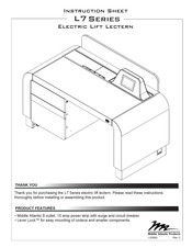 Middle Atlantic Products L7 Series Instruction Sheet