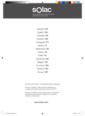 SOLAC PD7632 Instructions For Use Manual
