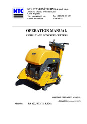 NTC RZ 172 Operation Manual