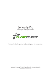 Cleanflight Seriously Pro Racing F7 DUAL Manual