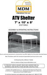 MDM SC071008JJ Assembly & Operating Instructions
