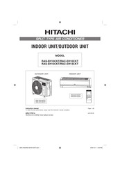 Hitachi RAC-EH13CKT Instruction Manual