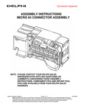 Delphi MICRO 64 Assembly Instructions Manual