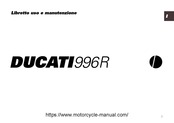 Ducati 996R 2001 Owner's Manual