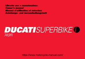 Ducati Superbike 749R 2006 User And Maintenance Manual