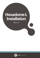 Creative Structures Hexadome L Installation Instructions Manual