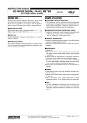 M-System 40LV Instruction Manual